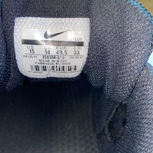 Nike Air Mavin 2 Sneakers Black and Silver Running Sneakers Men’s Shoes Size 15 - Picture 11 of 12